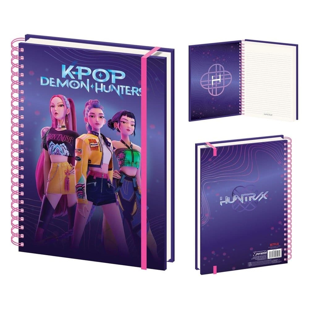 KPop Demon Hunters cahier à spirale A4 Huntrix