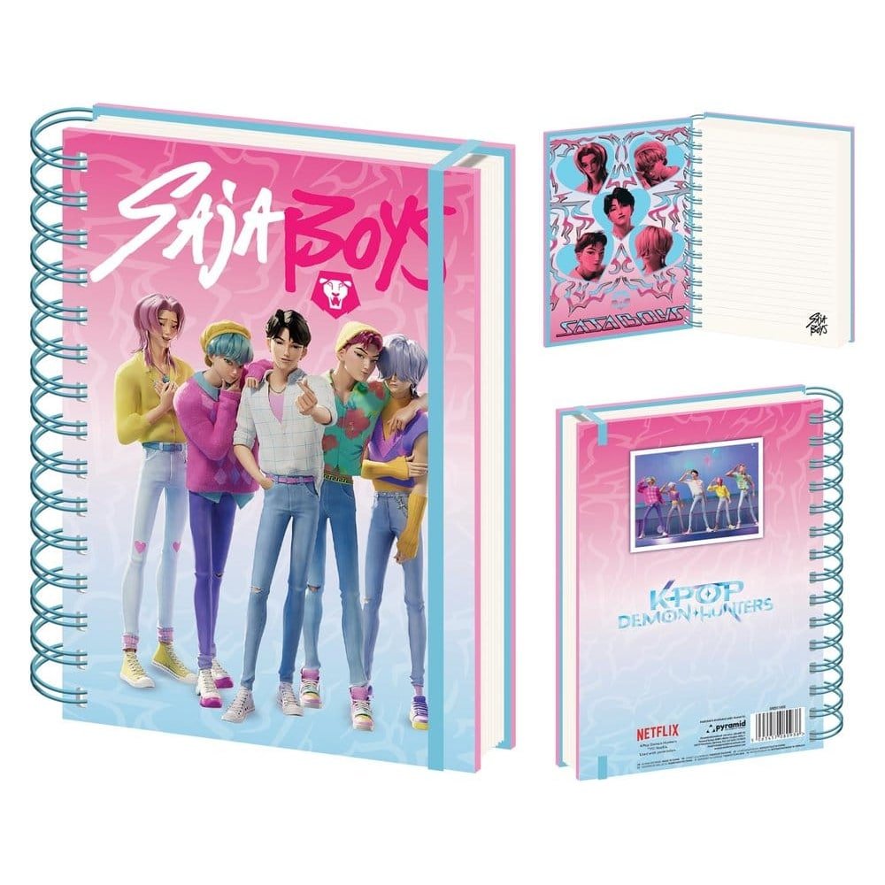 KPop Demon Hunters cahier à spirale A5 Wiro Saja Boys