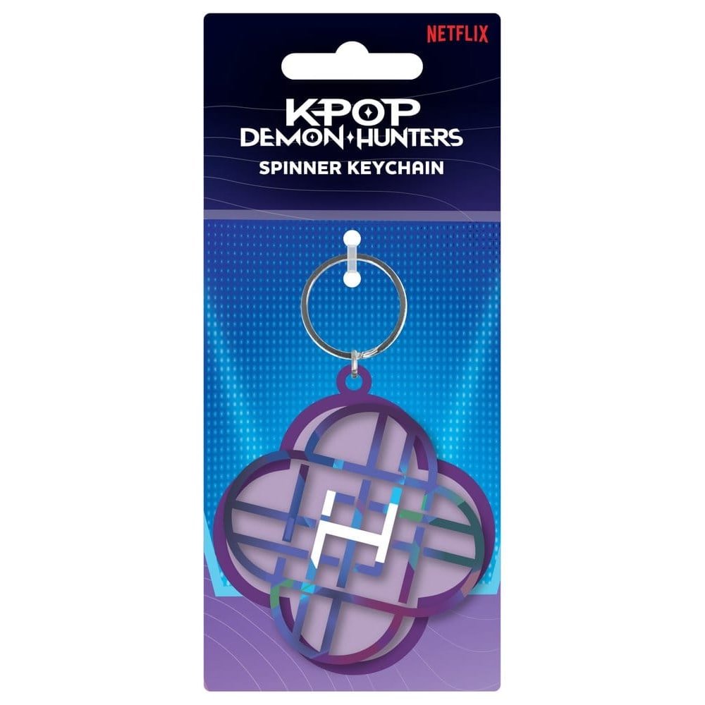KPop Demon Hunters porte-clés métal Spinner Huntrix