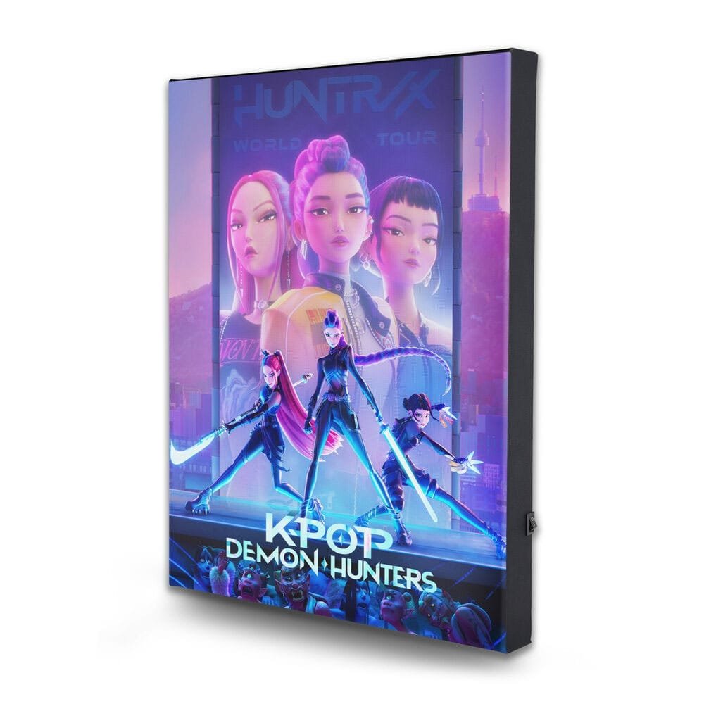KPop Demon Hunters poster toile avec éclairage