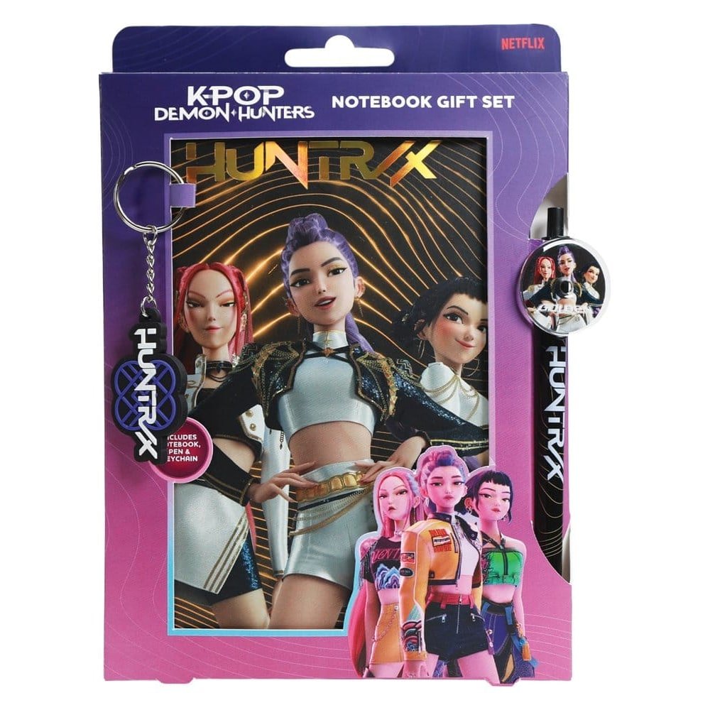 KPop Demon Hunters set cadeau bloc-notes Golden
