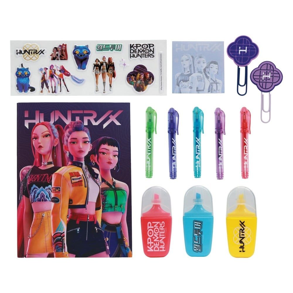 KPop Demon Hunters set d'écriture 10 pièces Huntr/x