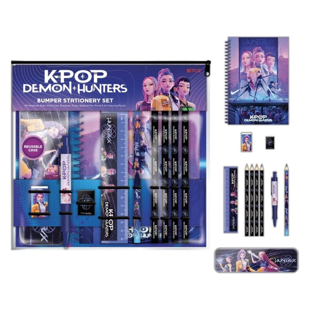 KPop Demon Hunters set papeterie 12 A4 Bumper