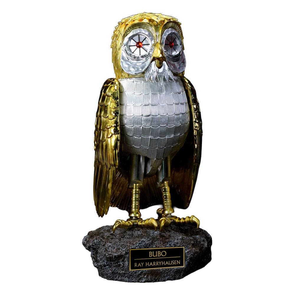 Le Choc des Titans statuette Ray Harryhausens Bubo Gold Patina Edition Deluxe Ve