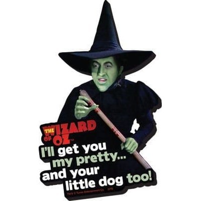 Le Magicien d'Oz aimant Funky Chunky I'll Get You... - type-aimants