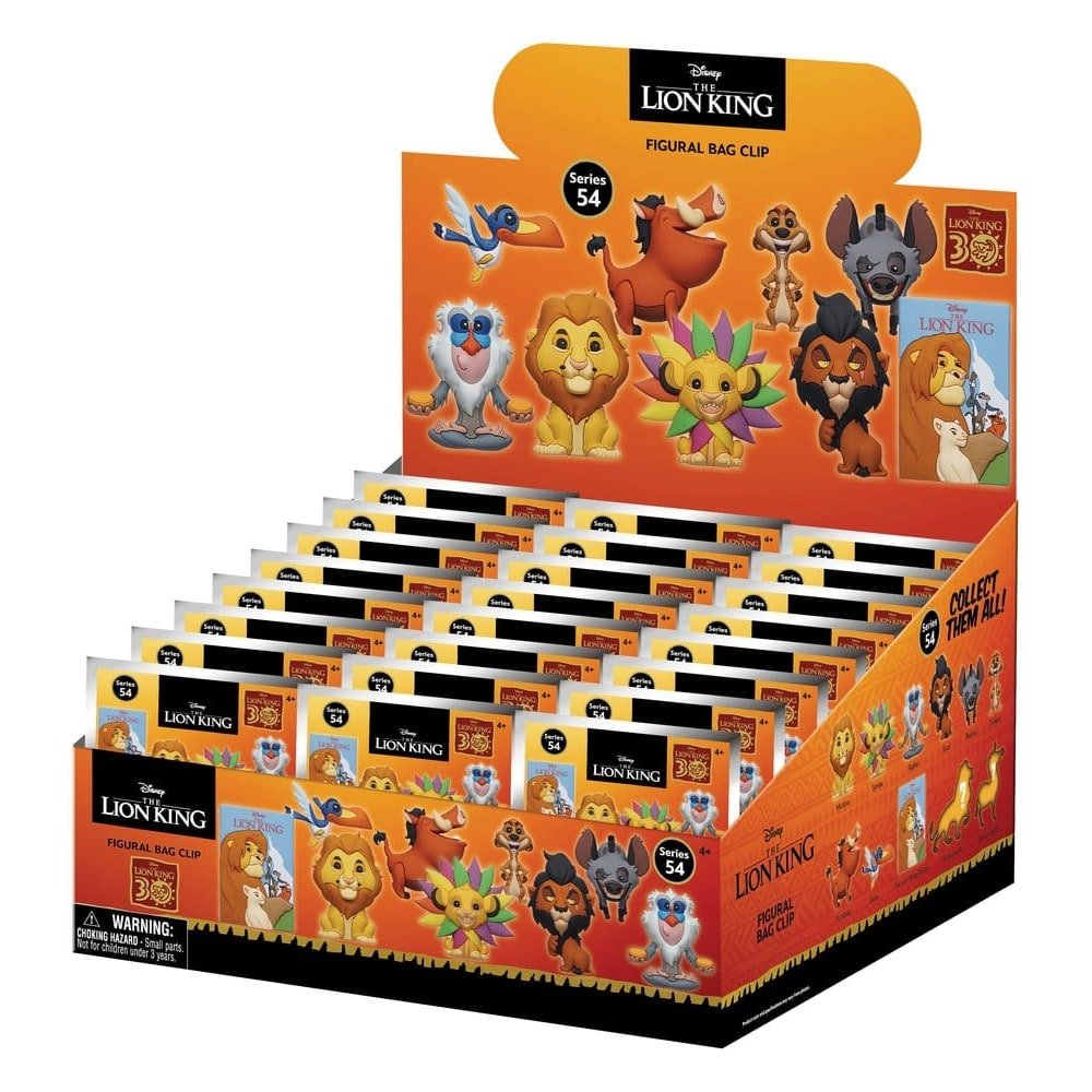 Le Roi Lion 3D porte-clés en PVC présentoir (24) - Le roi lion