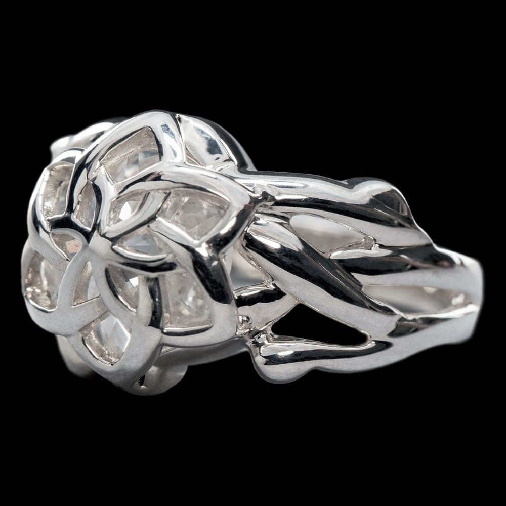Le Seigneur des Anneaux bague de Galadriel Nenya (argent sterling) Taille 9.75 - type-bagues