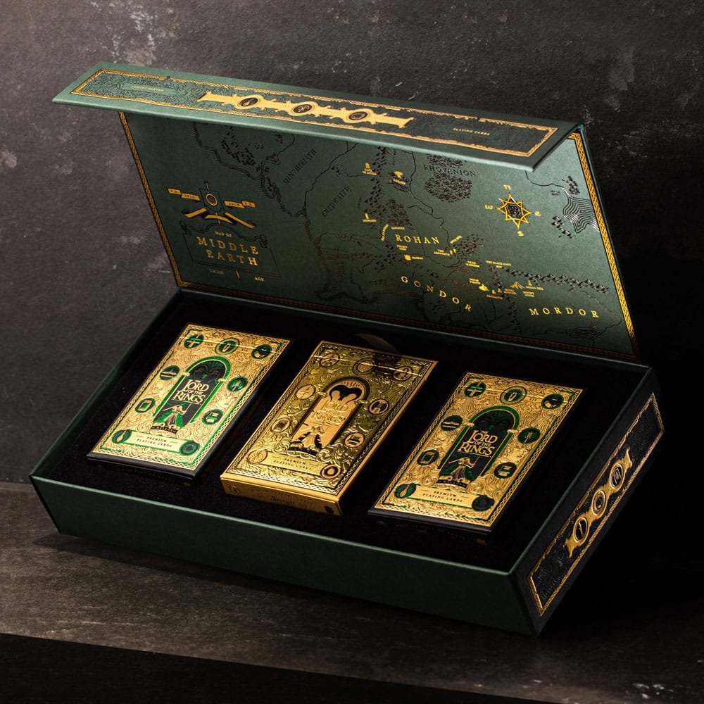 Le Seigneur des Anneaux jeu de cartes à jouer Premium Box Set (4 decks) - type-cartes-a-jouer