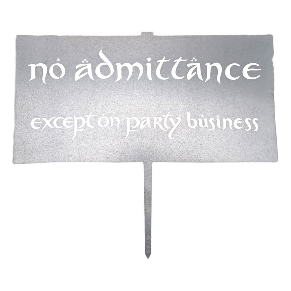 Le Seigneur des Anneaux Metalbird No Admittance Sign 32 cm