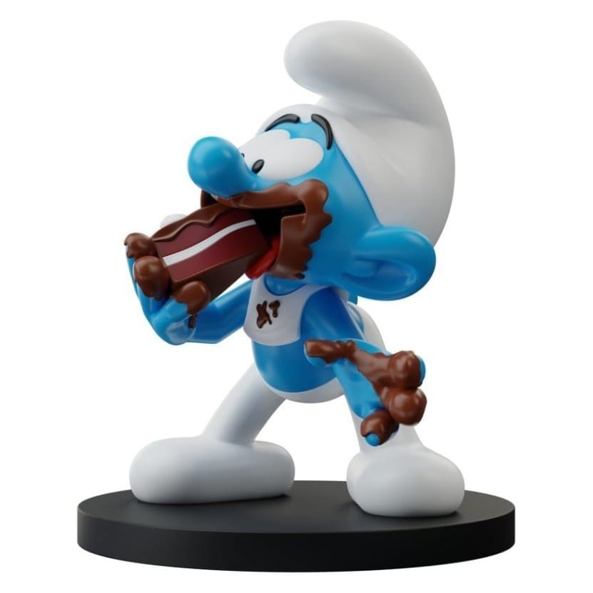Les Schtroumpfs Statue Schtroumpf Gourmand 10 cm