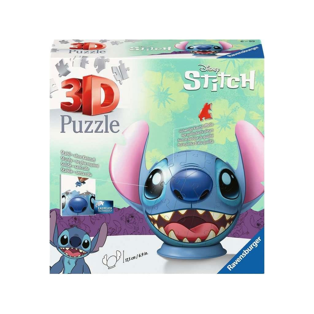 Lilo & Stitch puzzle 3D balle avec oreilles Stitch (77 pièces) - type-puzzles
