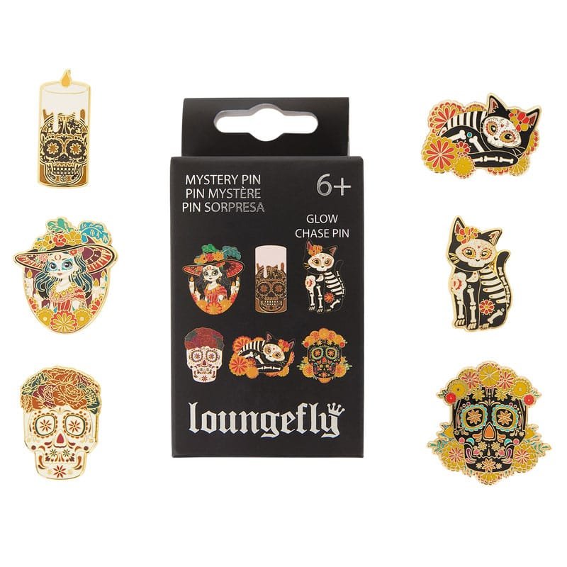 Loungefly assortiment pin's émaillés Blind Box Dia de los Muertos (12) - type-badges-broches