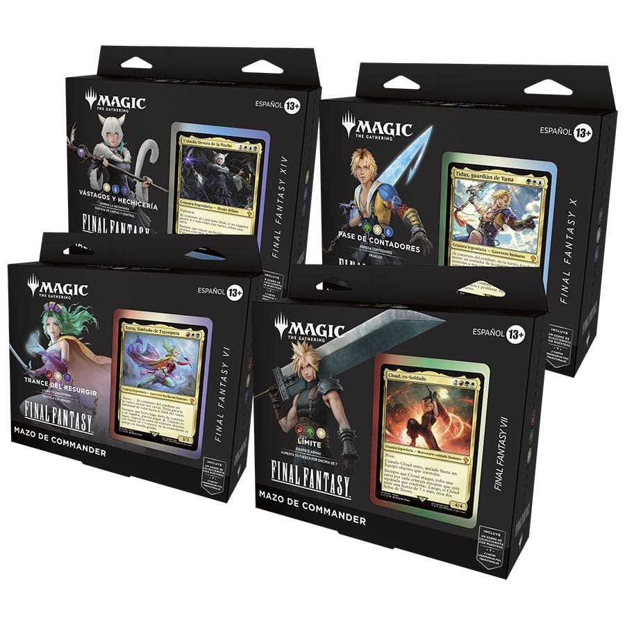 Magic the Gathering Final Fantasy présentoir decks Commander (4) *ESPAGNOL
* - type-cartes-a-collectionner
