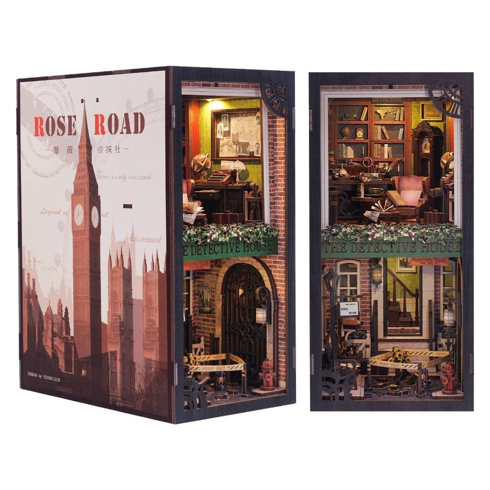 Maquette Book Nook Rose Detective Agency 23 x 11 cm - fig-maquettes-dioramas