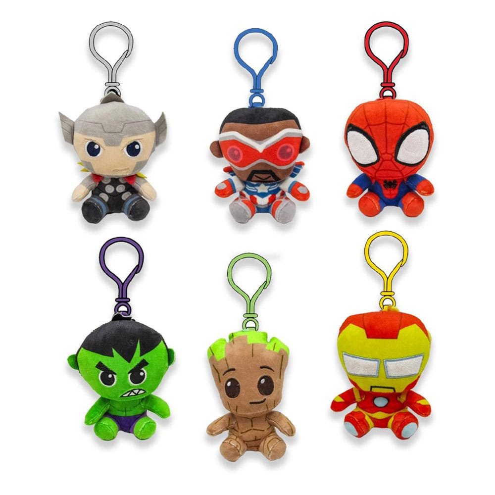 Marvel assortiment porte-clés peluche 12 cm (24)
