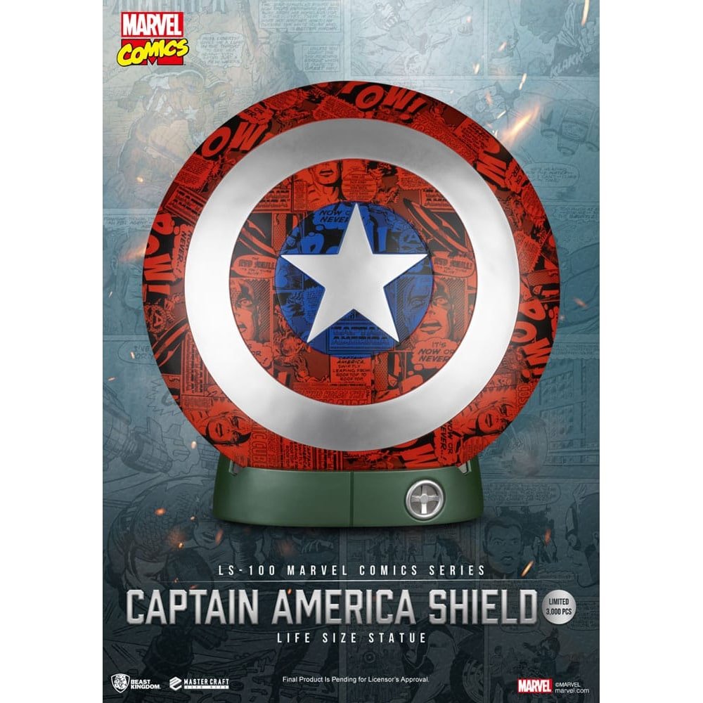 Marvel Comics PVC Captain America Bouclier Life Size Statue 64 cm