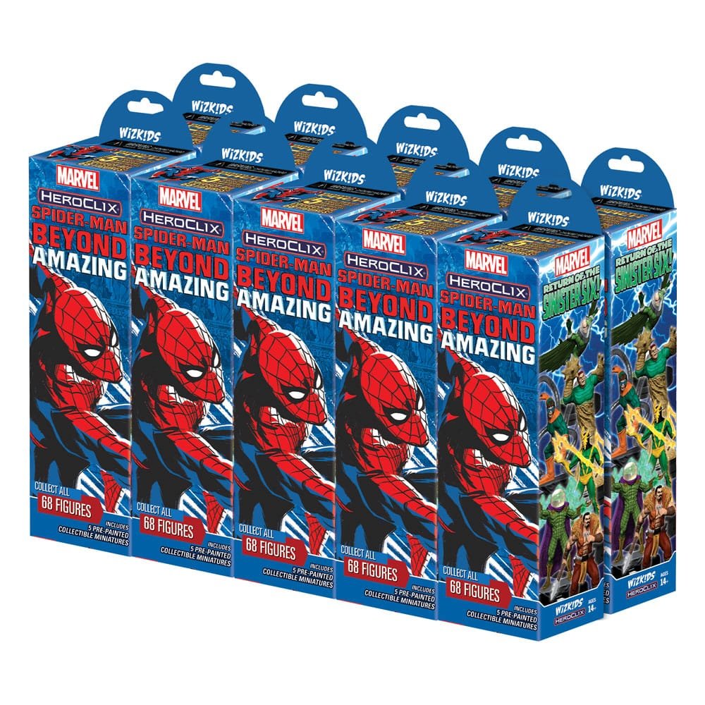 Marvel HeroClix: Spider-Man Beyond Amazing Booster Brick (carton de 10) - cat-jeux-puzzles
