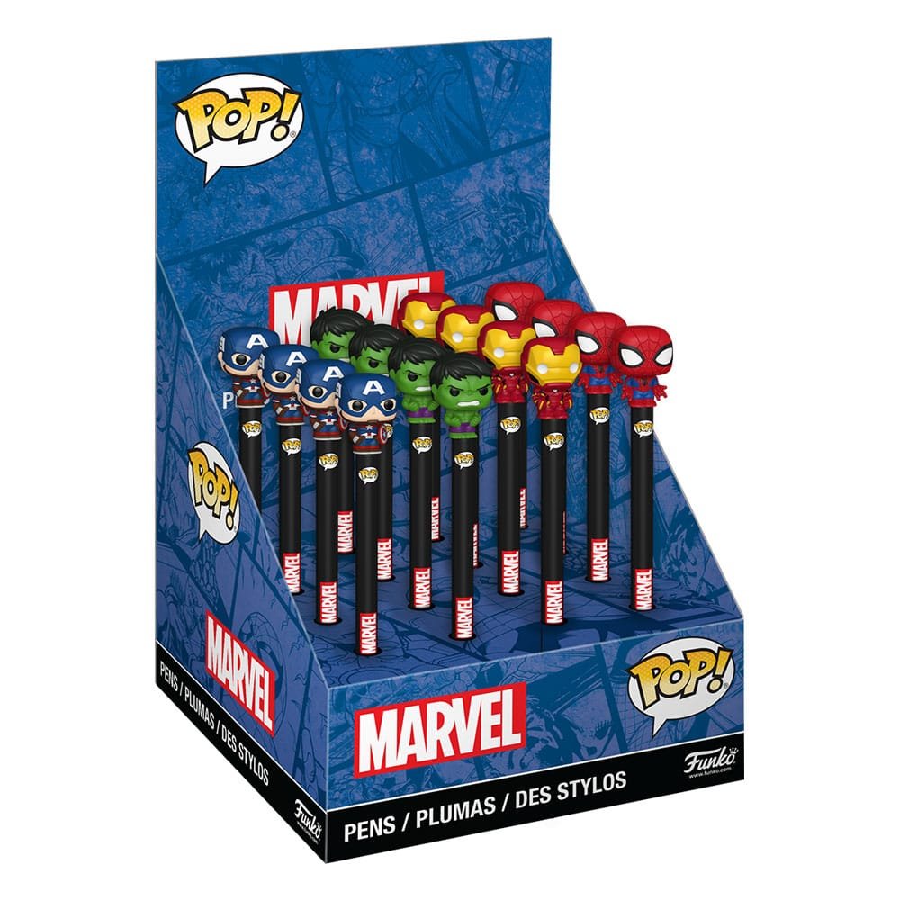Marvel New Classics POP! Homewares présentoir stylos à bille avec embouts (16) - type-papeterie