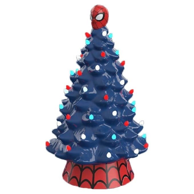 Marvel Sapin de Noël en céramique avec lumières Spider-Man 23 cm - type-decoration