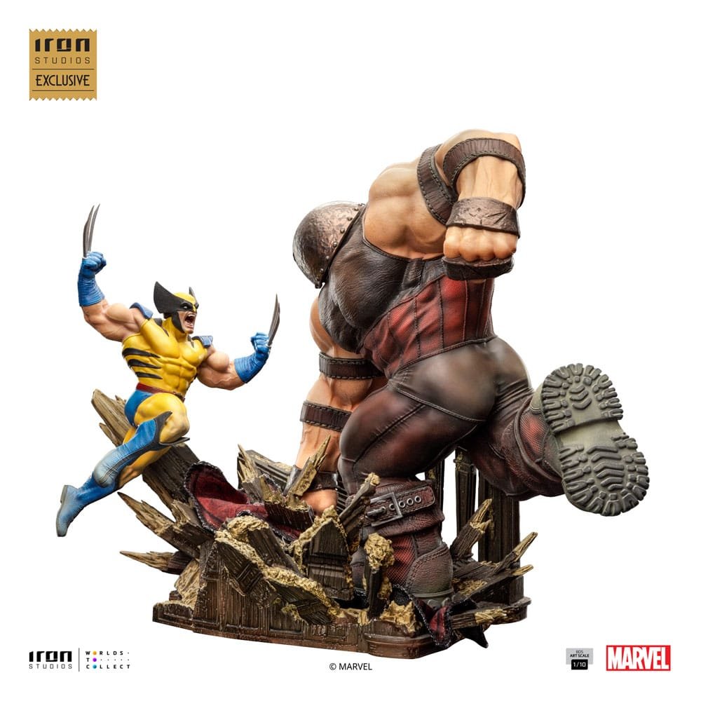 Marvel statuette 1/10 BDS Art Scale Wolverine vs Juggernaut heo EU Exclusive 30 - X-Men