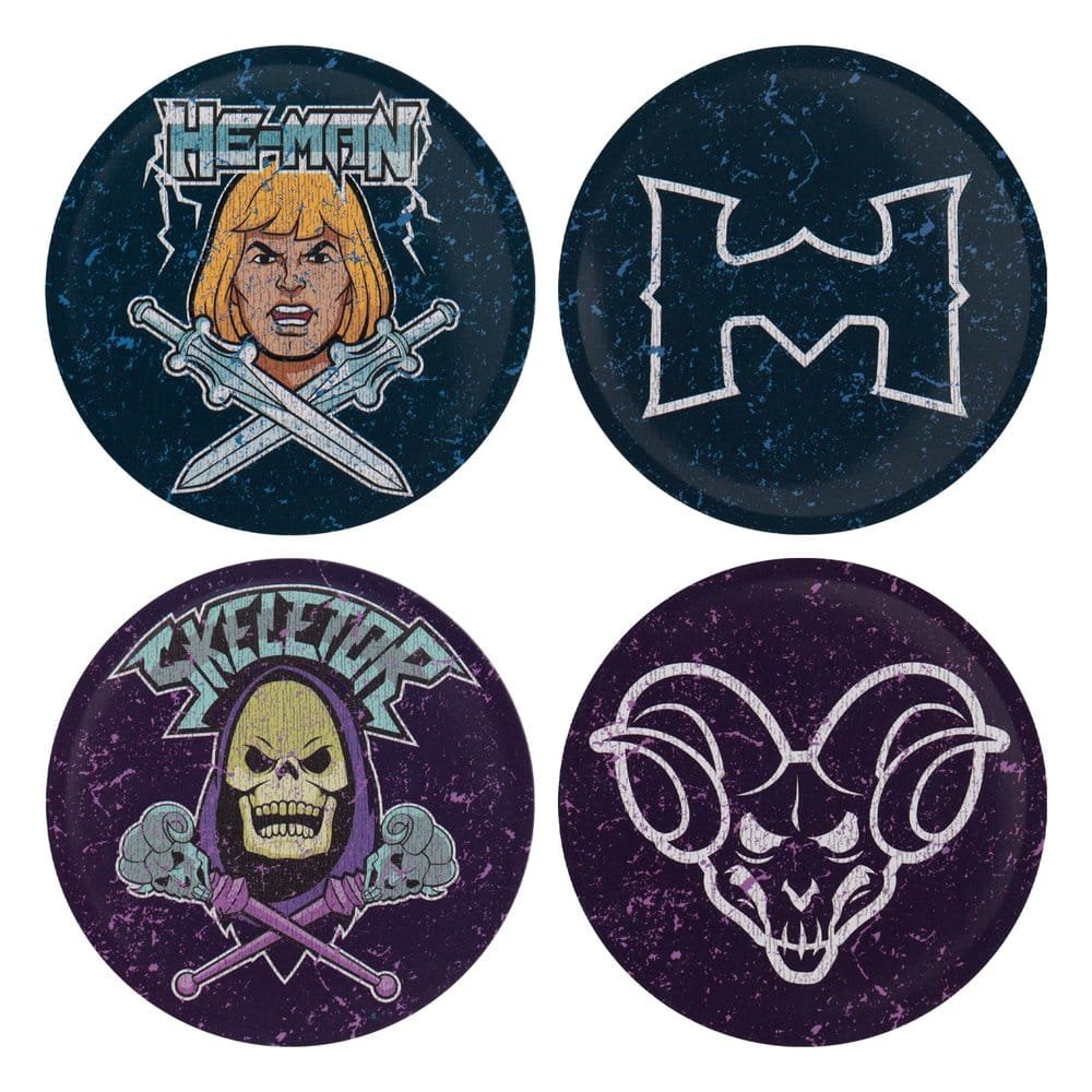 Masters of the Universe pack 4 sous-verres Printed Metal