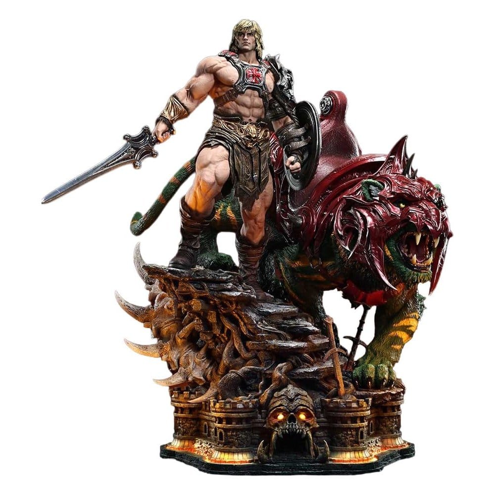 Masters of the Universe statuette Real Elite Masterline Series 1/4 He-Man & Batt - Les Maîtres de l´Univers
