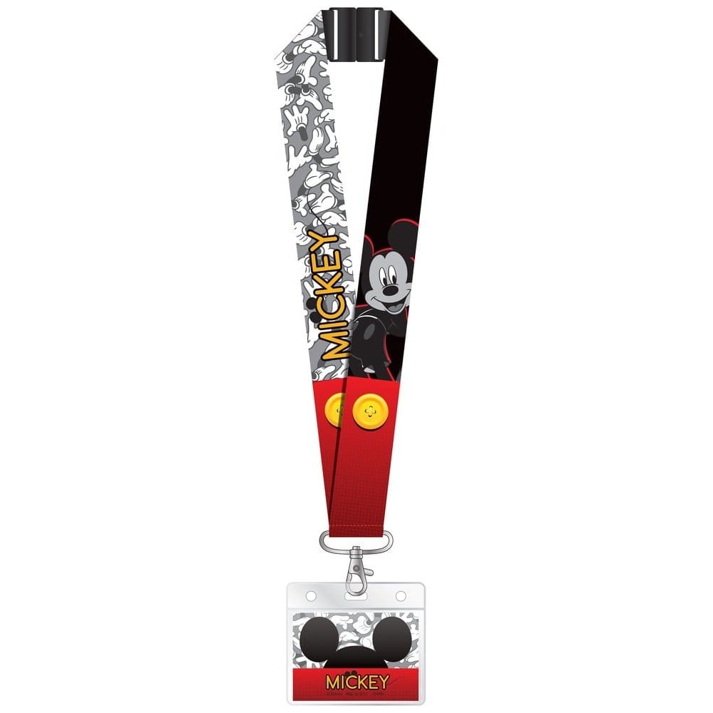 Mickey Mouse Lanière de luxe avec porte-cartes Mickey - Mickey Mouse