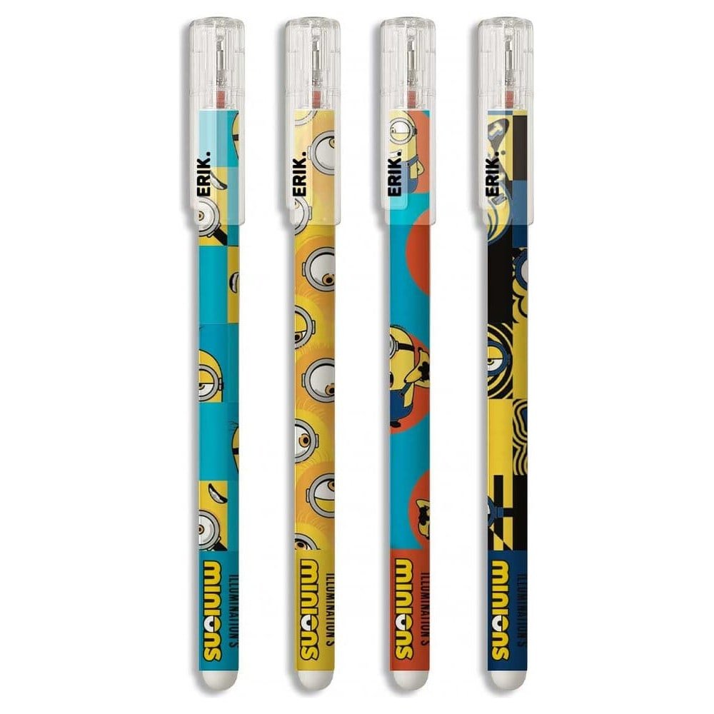 Minions stylos effaçables Set de 4