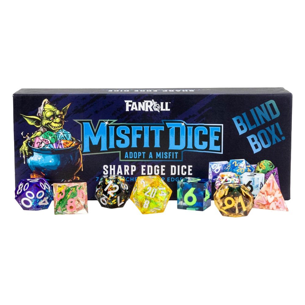 Misfit Adopt a Misfit pack dés Blind Box Sharp Edge Dice assortiment (12) - Misfit Dice
