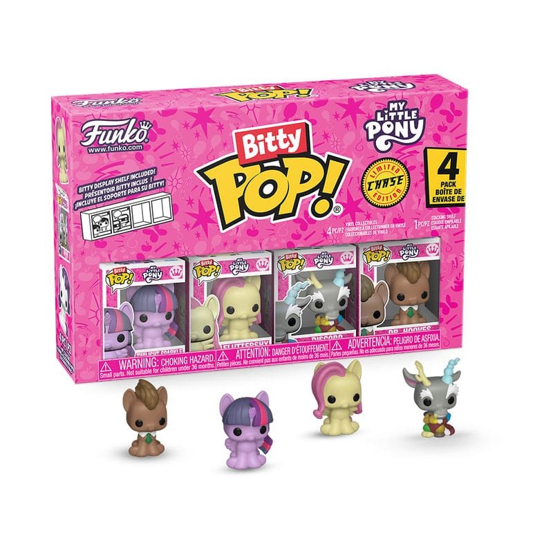 Mon Petit Poney pack 4 figurines Bitty POP! Vinyl TwilightSparkle w/CH 2,5 cm - My Little Pony