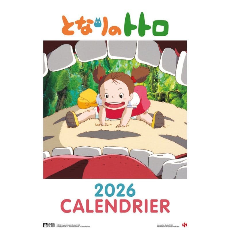 Mon Voisin Totoro calendrier 2026 *FRANCAIS* - cat-papeterie-coloriage
