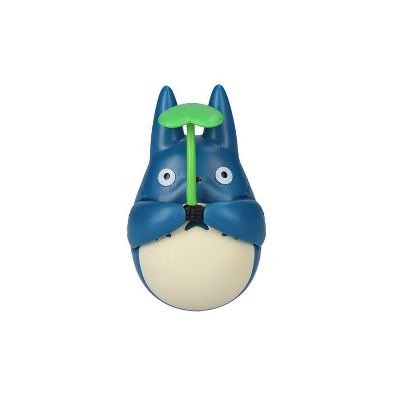 Mon voisin Totoro figurine culbuto Mid Totoro with leaf 6 cm