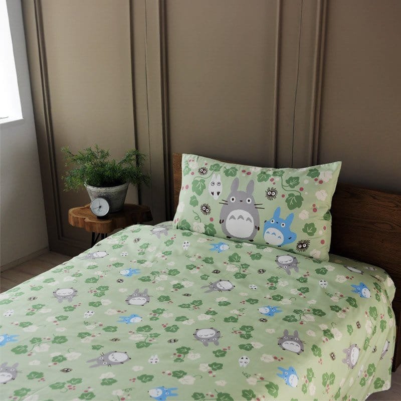 Mon voisin Totoro Natsu parure de lit Totoro Green Leaf - type-couvertures-parures