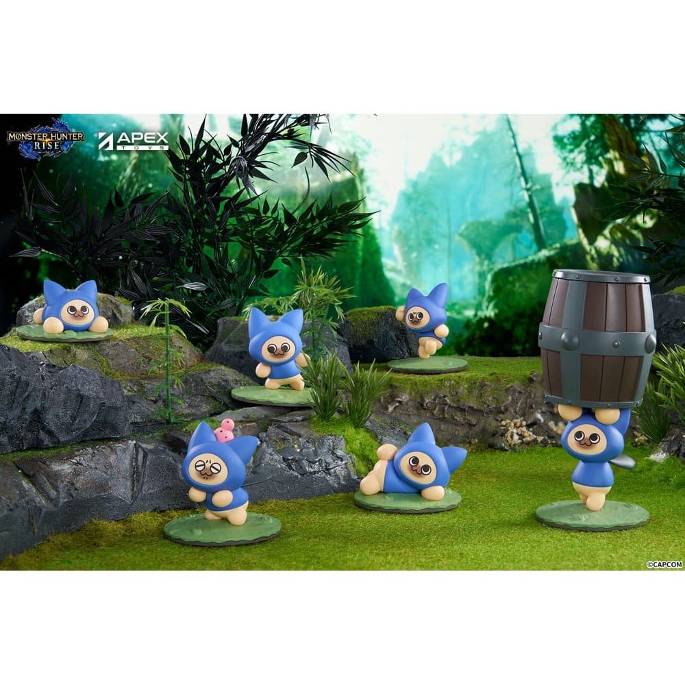 Monster Hunter Rise pack 6 trading figures Felyne Cat - Monster Hunter
