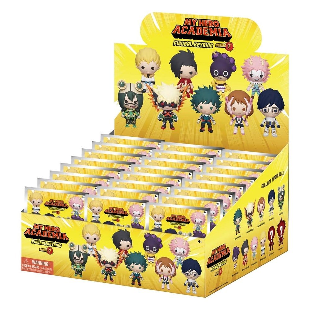 My Hero Academia 3D porte-clés en PVC série 7 présentoir (24)