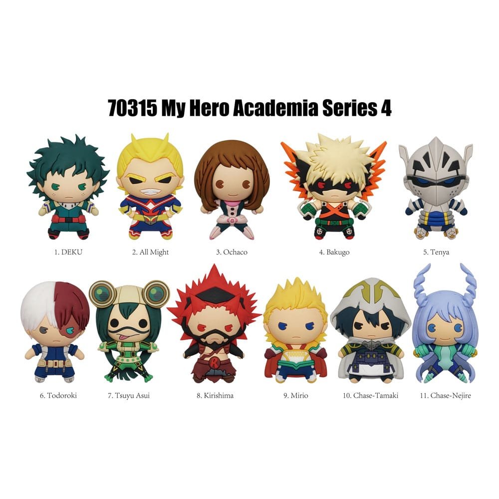 My Hero Academia présentoir porte-clés sac à dos 3D seriés 4 (24)