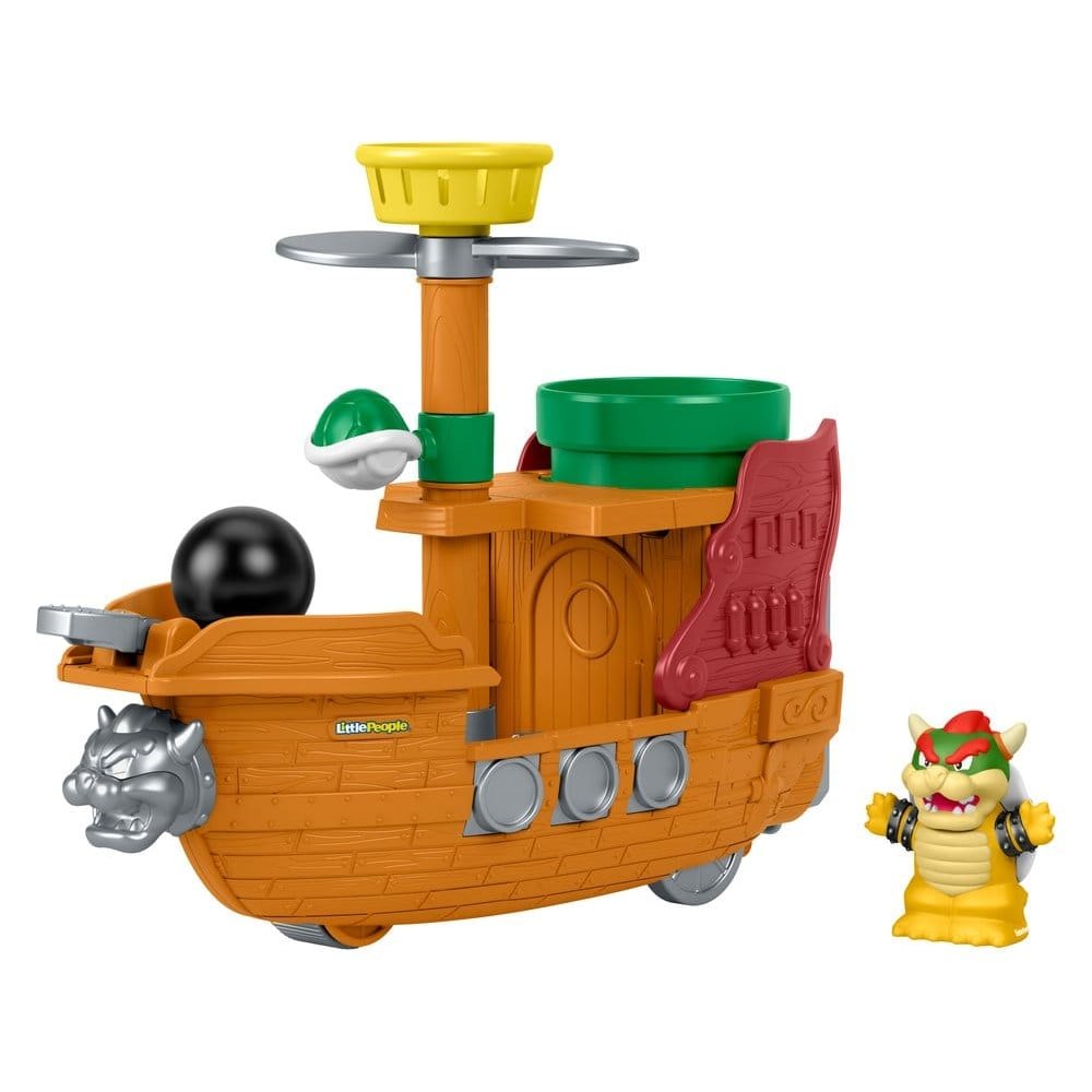 My Mario Little People playset Vaisseau de Bowser - cat-jouets-vehicules