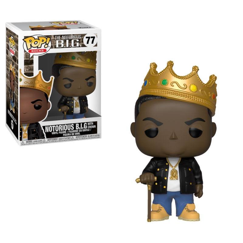 Notorious B.I.G. POP! Rocks Vinyl figurine Notorious B.I.G. with Crown 9 cm - Notorious B.I.G