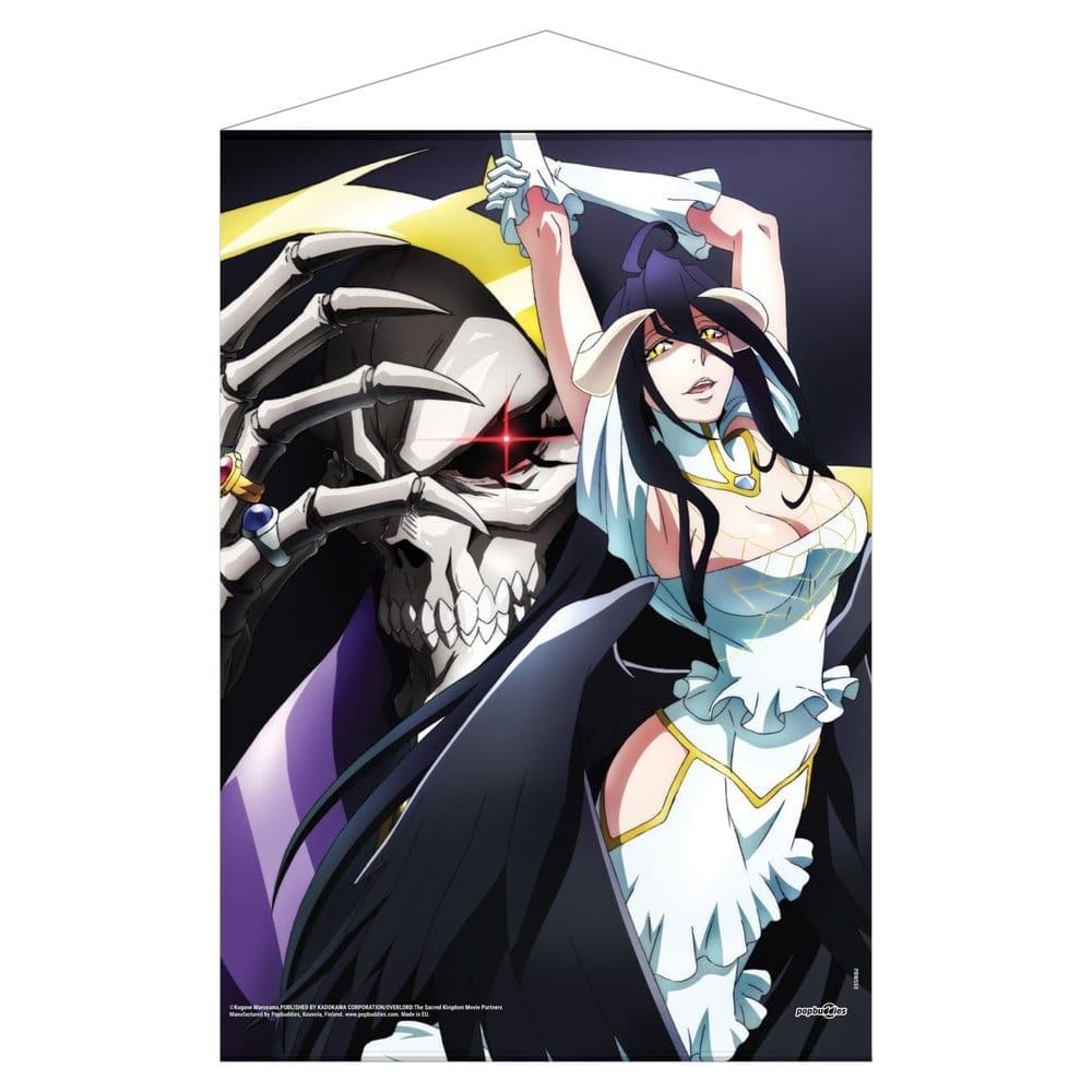 Overlord wallscroll Ainz Ooal Gown & Albedo 50 x 70 cm