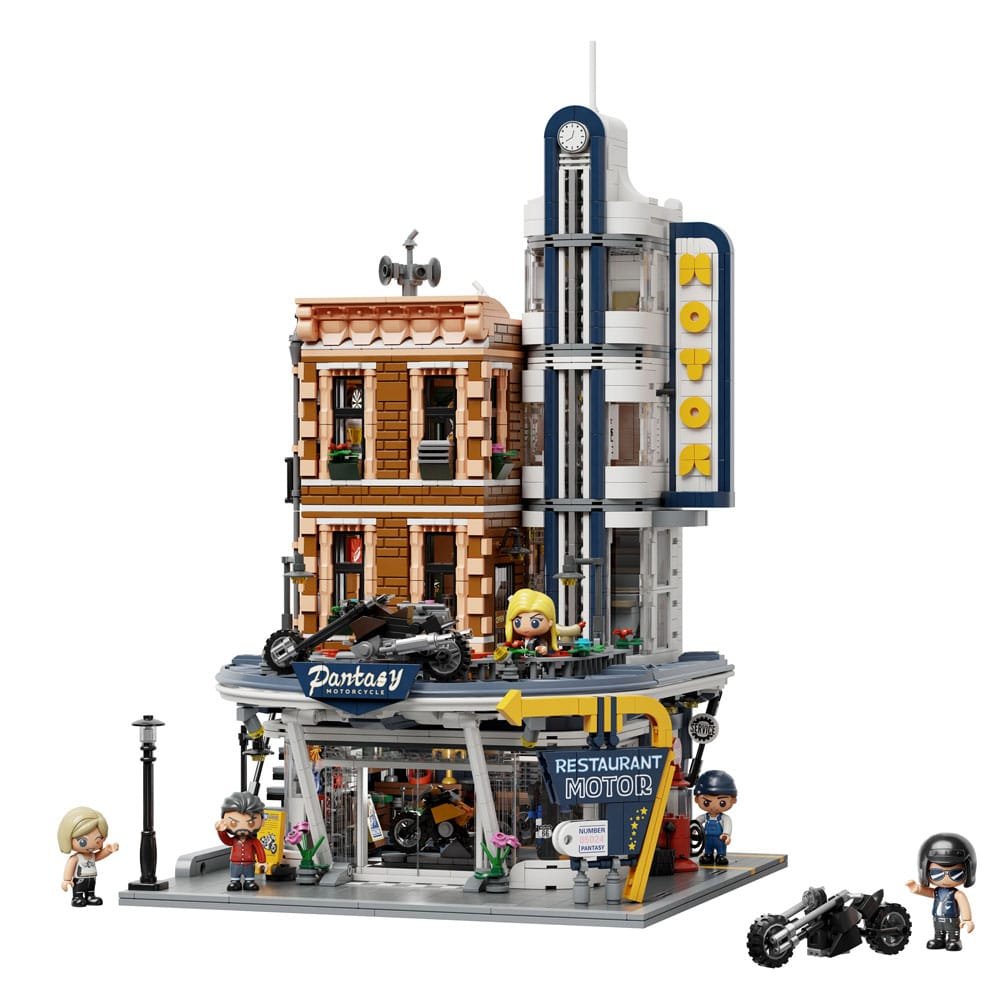 Pantasy Original Jeu de construction Motorcycle Restaurant