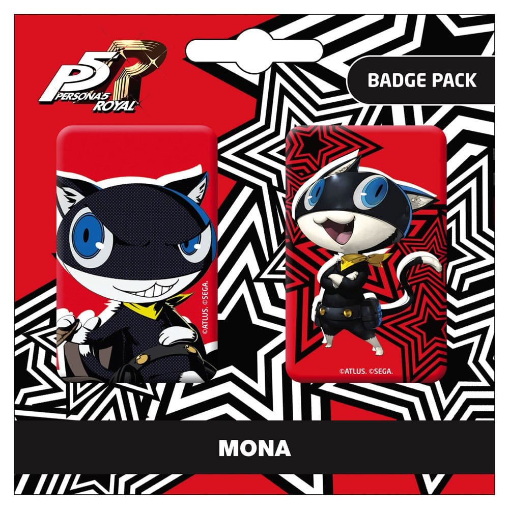 Persona 5 Royal pack 2 pin's Mona / Morgana
