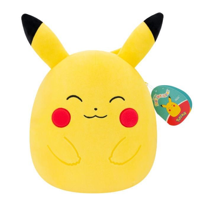 Pokémon Squishmallows peluche Pikachu heureux 25 cm - Squishmallows