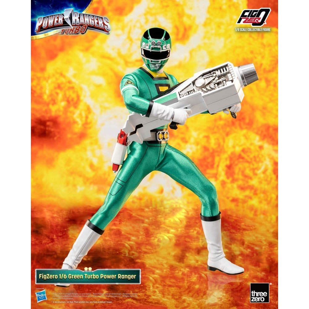 Power Rangers Turbo figurine FigZero 1/6 Green Turbo Power Ranger 30 cm - type-action-figures-30-cm