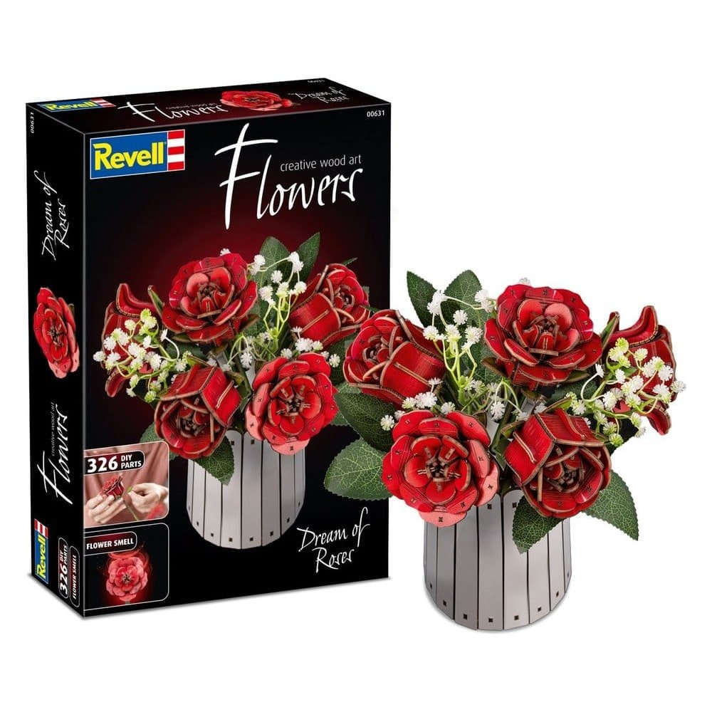 Revell Flowers fleurs en bois Dream of Roses 22 cm - Revell