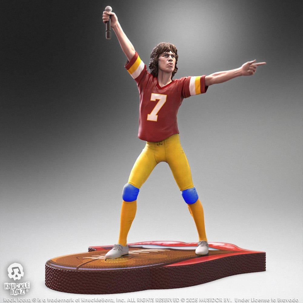 Rolling Stones statuette Rock Iconz Mick Jagger US Tour 1981 (Burgundy Jersey) 2 - The Rolling Stones