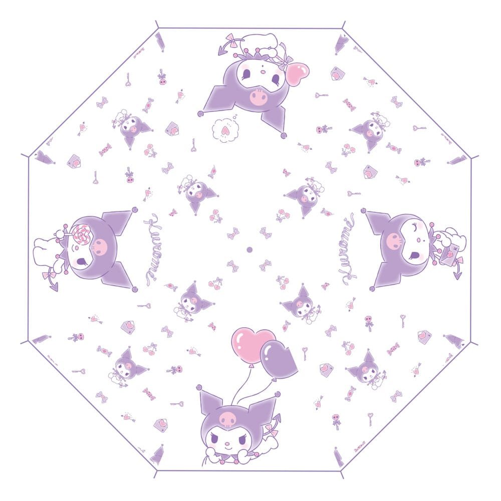 Sanrio parapluie Cane Kuromi Kawaii Transparent - type-parapluies