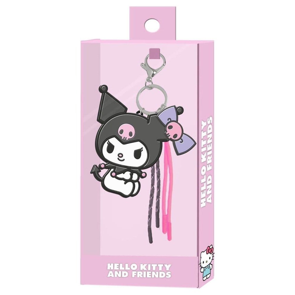 Sanrio porte-clés à breloques Kuromi Face