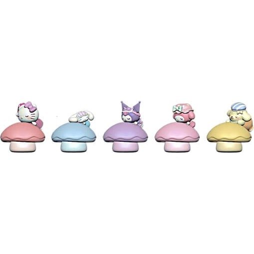 Sanrio présentoir figurines mini Bedside Light Little Mushroom Series Hello Kitt - fig-mini-figurines