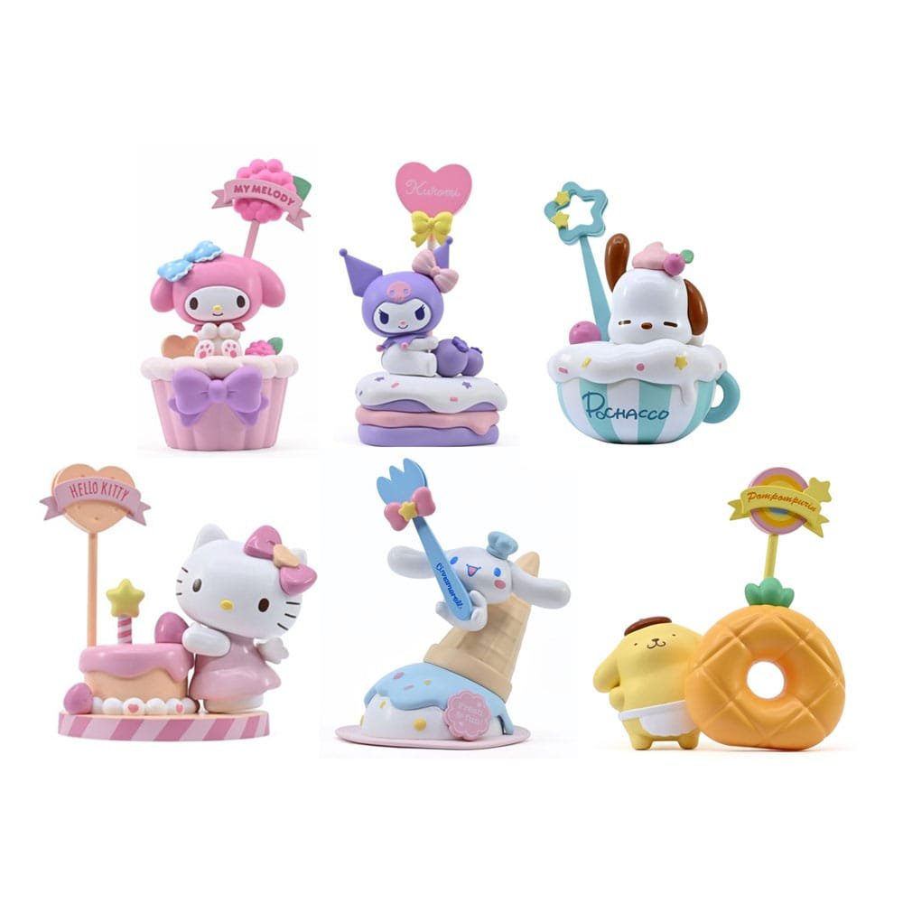 Sanrio présentoir figurines mini Memo Stand Party Time Series Hello Kitty and Fr - type-action-figures