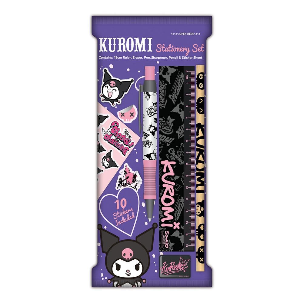 Sanrio set d'écriture 6 pièces Kuromi